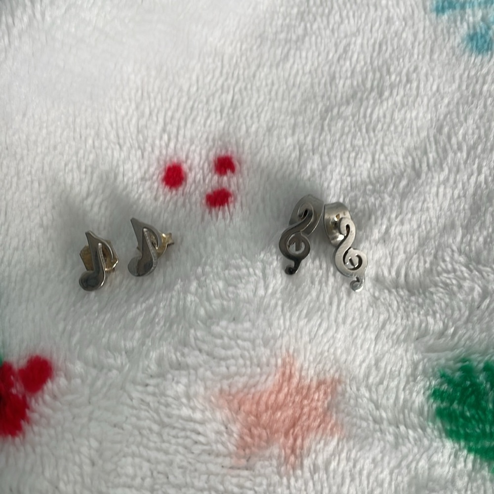 Music Note Earrings Set